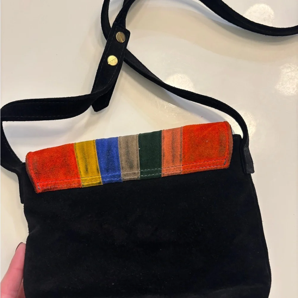 C.A.B. Collection Blanche Shell Canteen in Rainbow Suede - Picture 3 of 7